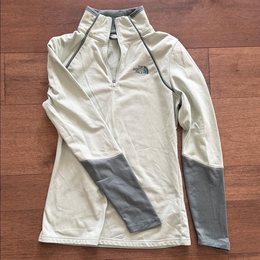 The North Face Gray and Dark Gray Quarter-Zip Pullover